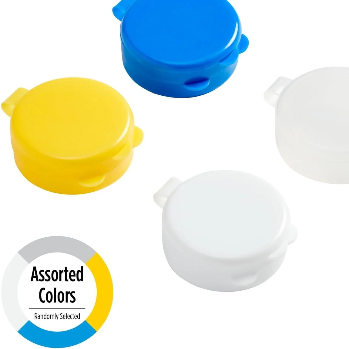 جعبه قرص روزانه مسافرتی ایزی دوز، جعبه ویتامین و دارو، درب های فشاری با محفظه های گرد، رنگ های متنوع، 2 عدد