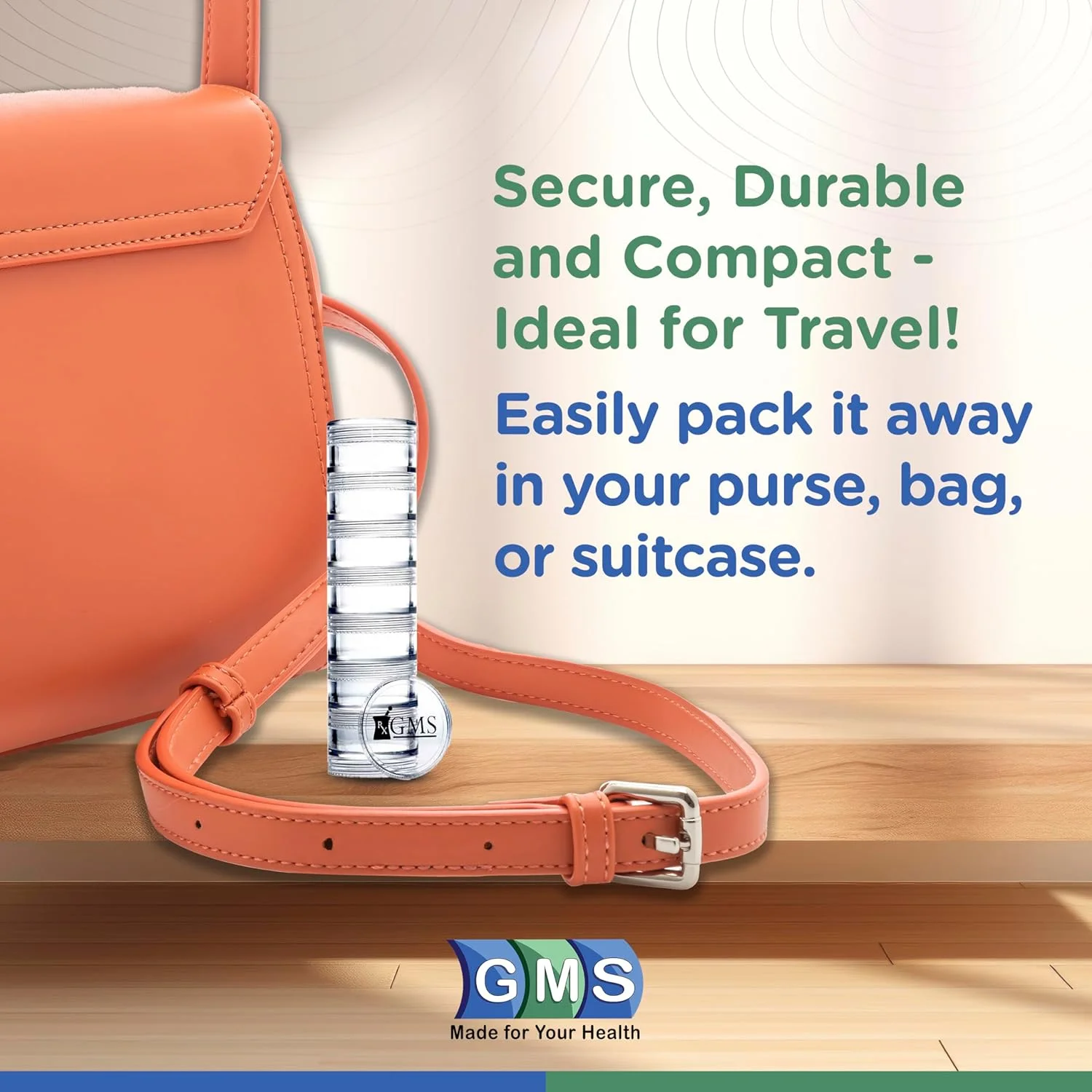 جعبه قرص پلاستیکی تریتان قابل چیدن 7 روزه با دو درب و هفت برچسب چسبی - برای داروها، ویتامین ها و مکمل ها - (خیلی کوچک - شفاف)