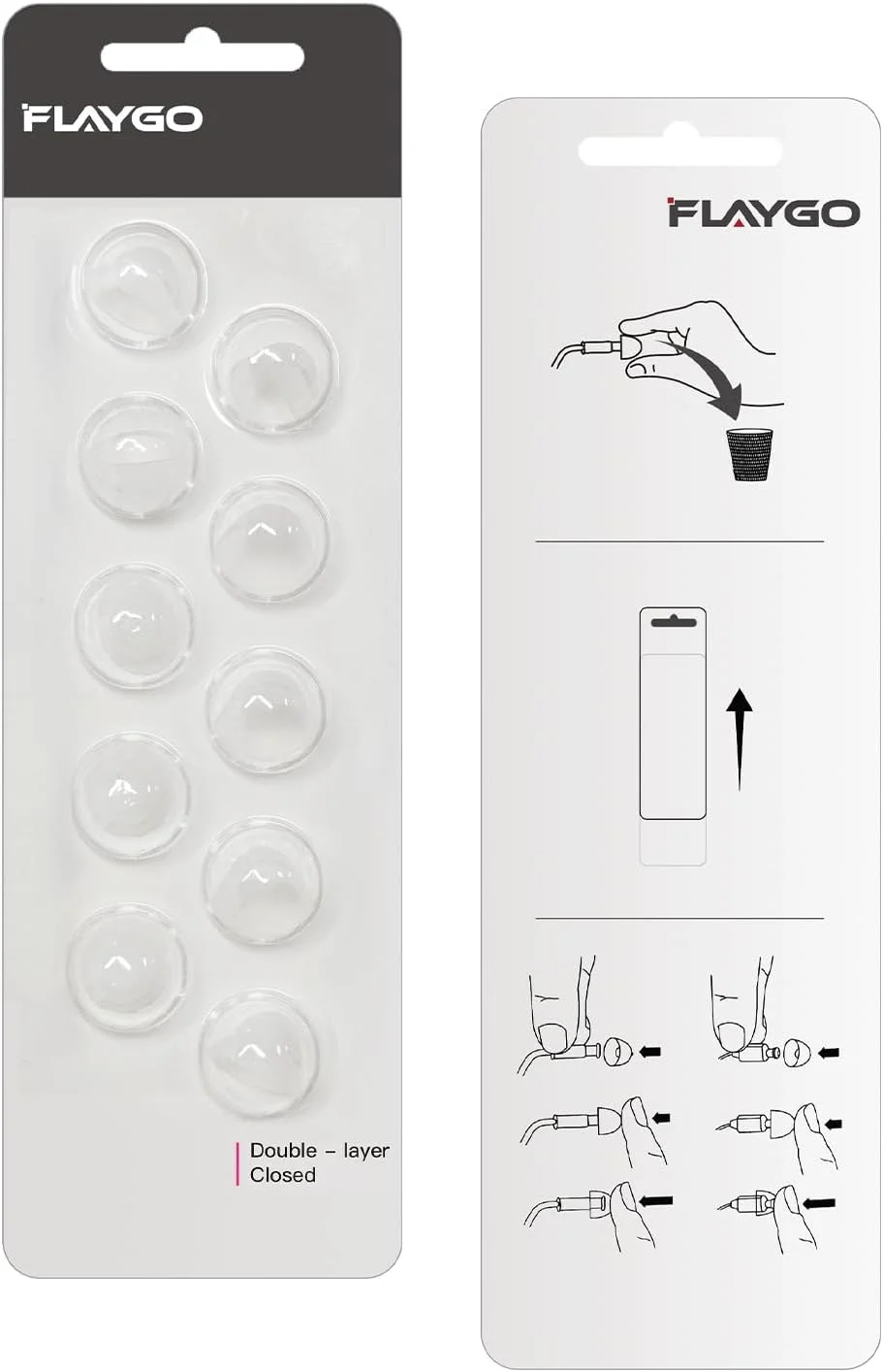 سری های جایگزین سمعک برای Oticon - طراحی بسته دولایه برای سمعک های ITC (6 میلی متر/2 بسته)، مواد سیلیکونی با گرید پزشکی، سری های یونیورسال برای لوازم سمعک Oticon