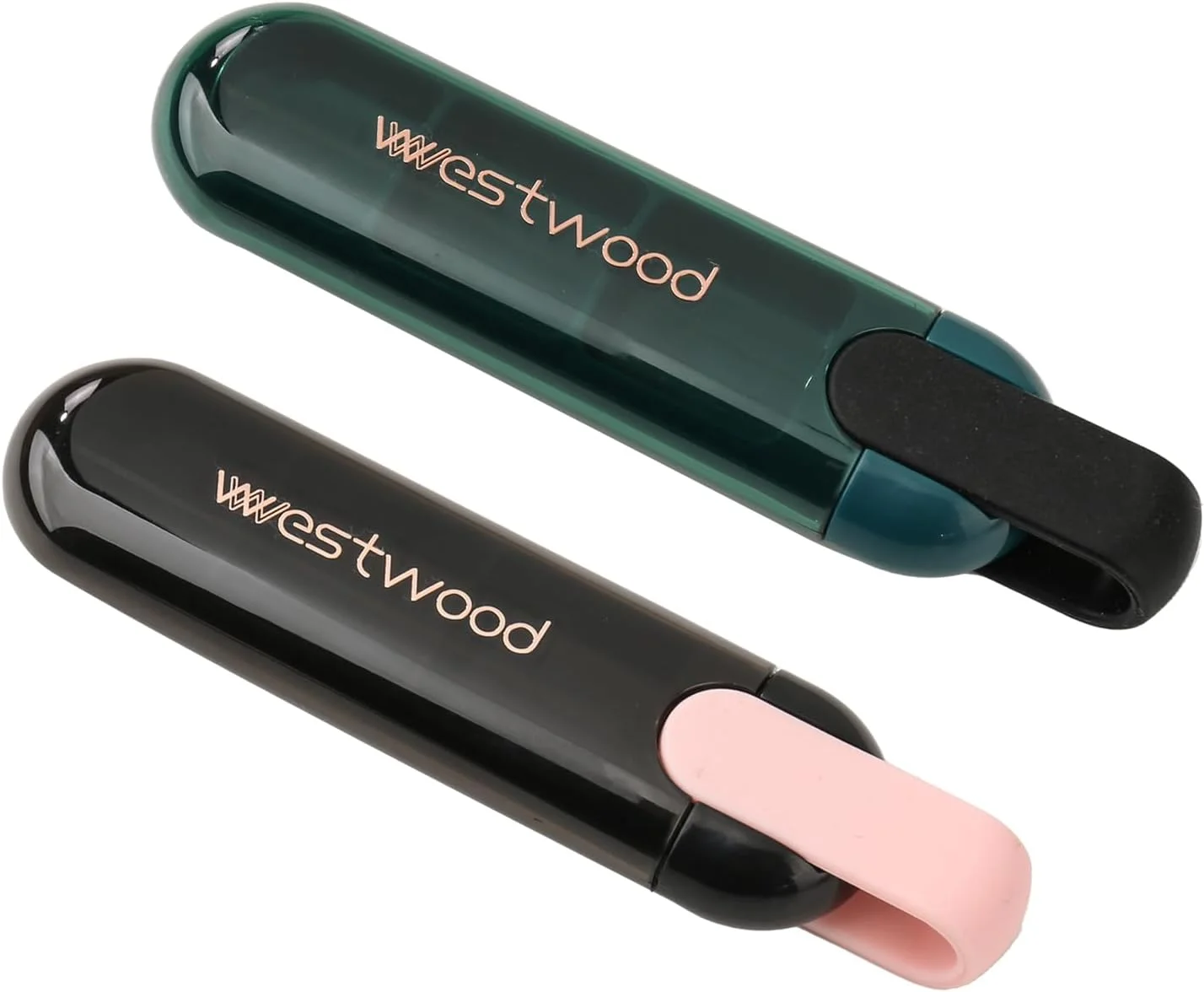 جعبه قرص، جعبه قرص کوچک برای ویتامین ها، داروها، قرص ها، عملکرد آب بندی خوب، حفظ خواص دارویی (رنگ جوهر سبز + صورتی)