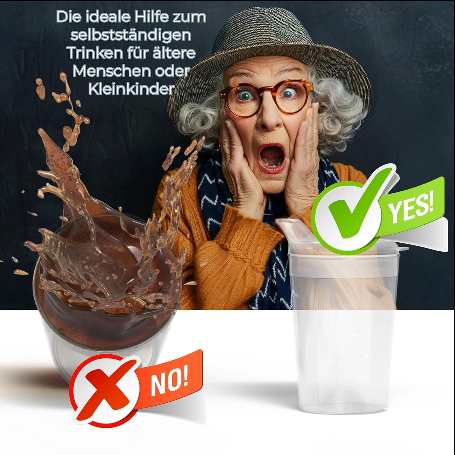 بسته 5 عددی لیوان نی‌دار کمک نوشیدنی 250 میلی‌لیتری به همراه 5 درب برای مایعات و 5 درب برای فرنی/موس - انتخاب رنگ (شفاف)