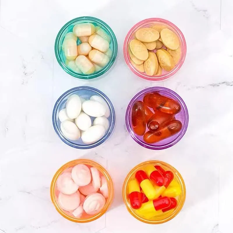 جعبه قرص، جعبه تقسیم قرص هفتگی، جعبه قرص ۷ روزه، ۱ بار در روز، تقسیم کننده دارویی، جعبه قرص مسافرتی، جعبه تقسیم قرص قابل مونتاژ برای ویتامین ها، مکمل ها و داروها