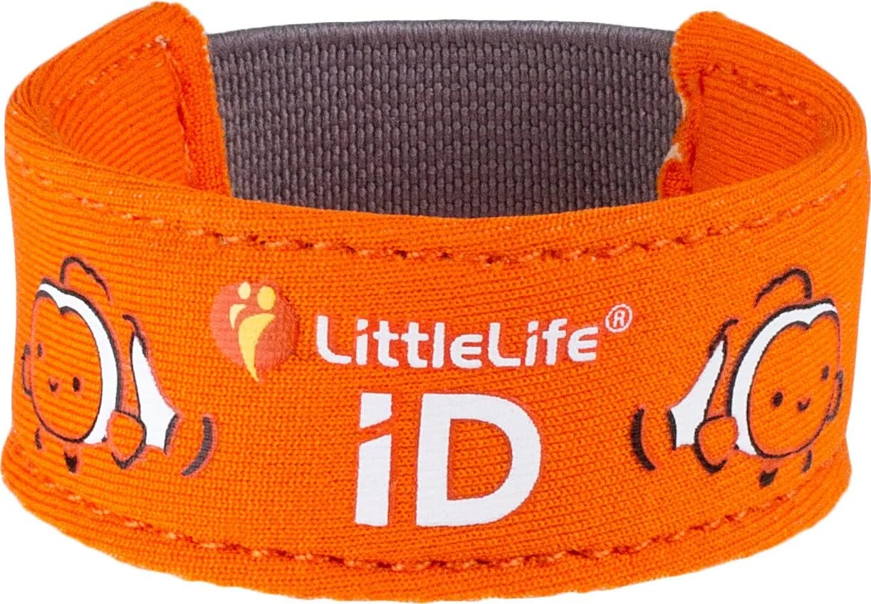 مچ بند ایمنی کودک LittleLife، دستبند شناسایی کودک با کارت های شناسایی برای اطلاعات تماس اضطراری یا پزشکی