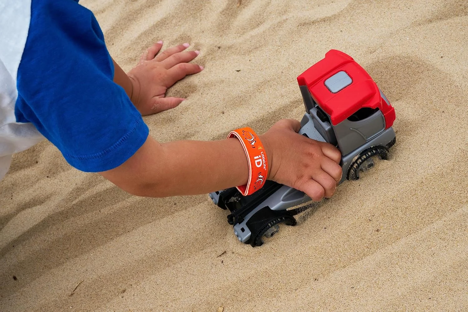 مچ بند ایمنی کودک LittleLife، دستبند شناسایی کودک با کارت های شناسایی برای اطلاعات تماس اضطراری یا پزشکی