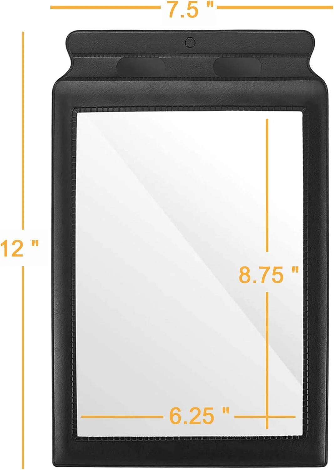 برگه ذره‌بینی تمام صفحه 3X با لنز فرنل پلاستیکی و قاب، 2 عدد ذره‌بین بوک مارک برای سالمندان، افراد کم بینا برای خواندن کتاب، روزنامه، و انجام کارهای دستی.