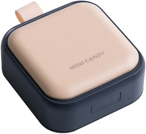 جعبه قرص کوچک MAKINGTEC، جعبه قرص زیبا - سازمان دهنده قرص روزانه مسافرتی، نگهدارنده قرص قابل حمل برای کیف پول، نگهدارنده فشرده دارو برای روغن ماهی، مکمل ها (صورتی)