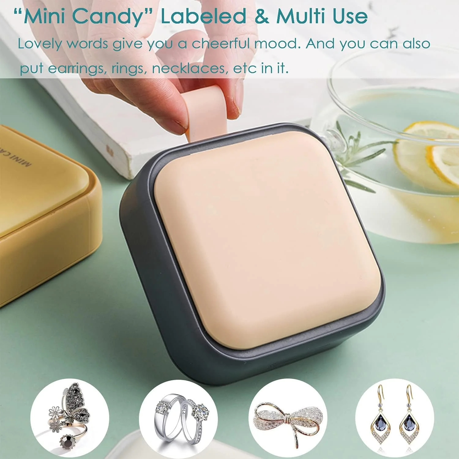 جعبه قرص کوچک MAKINGTEC، جعبه قرص زیبا - سازمان دهنده قرص روزانه مسافرتی، نگهدارنده قرص قابل حمل برای کیف پول، نگهدارنده فشرده دارو برای روغن ماهی، مکمل ها (صورتی)