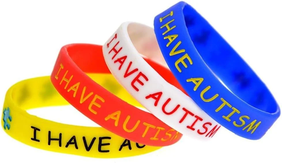 (بسته 4 عددی) دستبند آگاهی از اتیسم برای کودکان، نوجوانان و بزرگسالان