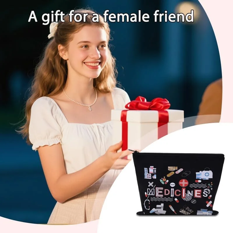 کیف نگهداری دارو، مناسب برای خانم ها و دختران، کیف پارچه ای نظم دهنده دارو برای مسافرت، کیف دارو مدل Med9