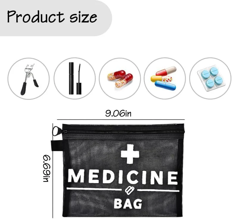 کیف نگهداری دارو، کیف مسافرتی قابل حمل برای کیف دستی، کیف دارویی با زیپ، Meds3