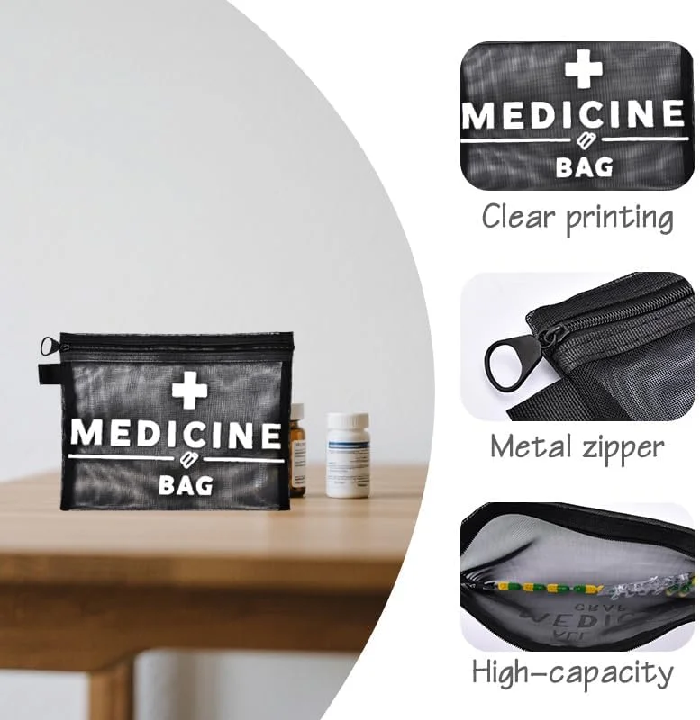 کیف نگهداری دارو، کیف مسافرتی قابل حمل برای کیف دستی، کیف دارویی با زیپ، Meds3