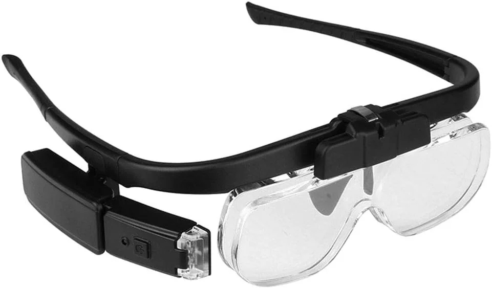 ذره بین های بزرگنمایی Mengshen با قابلیت شارژ USB، هدبند با قابلیت تنظیم و آزاد کننده دست با چراغ LED، دارای 6 لنز قابل تنظیم 1.5X 2.0X 2.5X 3.5X 4.0X 4.5X، مناسب برای تعمیر، مطالعه و زیبایی ذره بین های بزرگنمایی Mengshen با قابلیت شارژ USB، هدبند با قابلیت تنظیم و آزاد کننده دست با چراغ LED، دارای 6 لنز قابل تنظیم 1.5X 2.0X 2.5X 3.5X 4.0X 4.5X، مناسب برای تعمیر، مطالعه و زیبایی