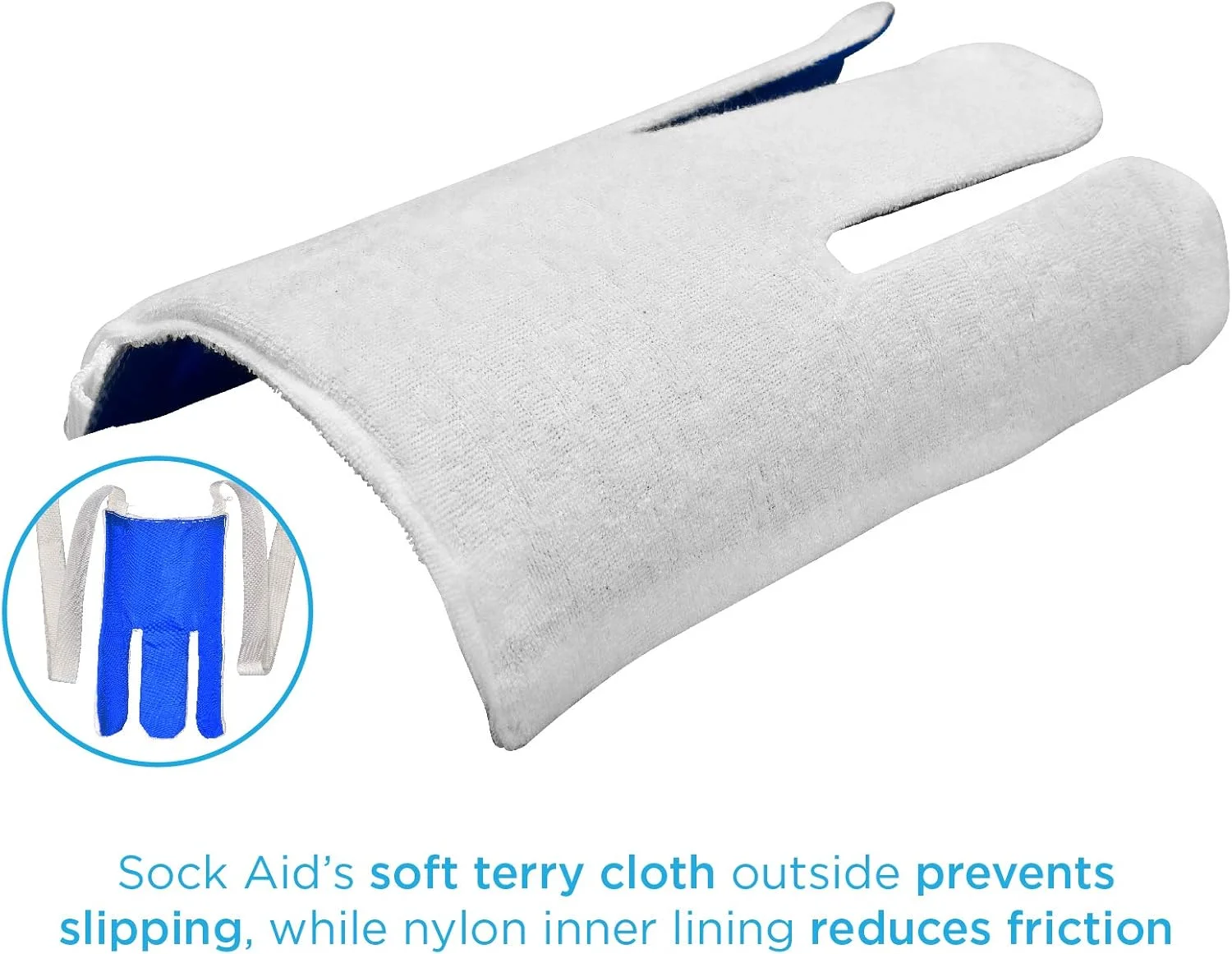 کمک جوراب و ساق پوش نوا مدیکال، پارچه تری نرم و انعطاف پذیر، استفاده آسان با بندهای کشیدنی