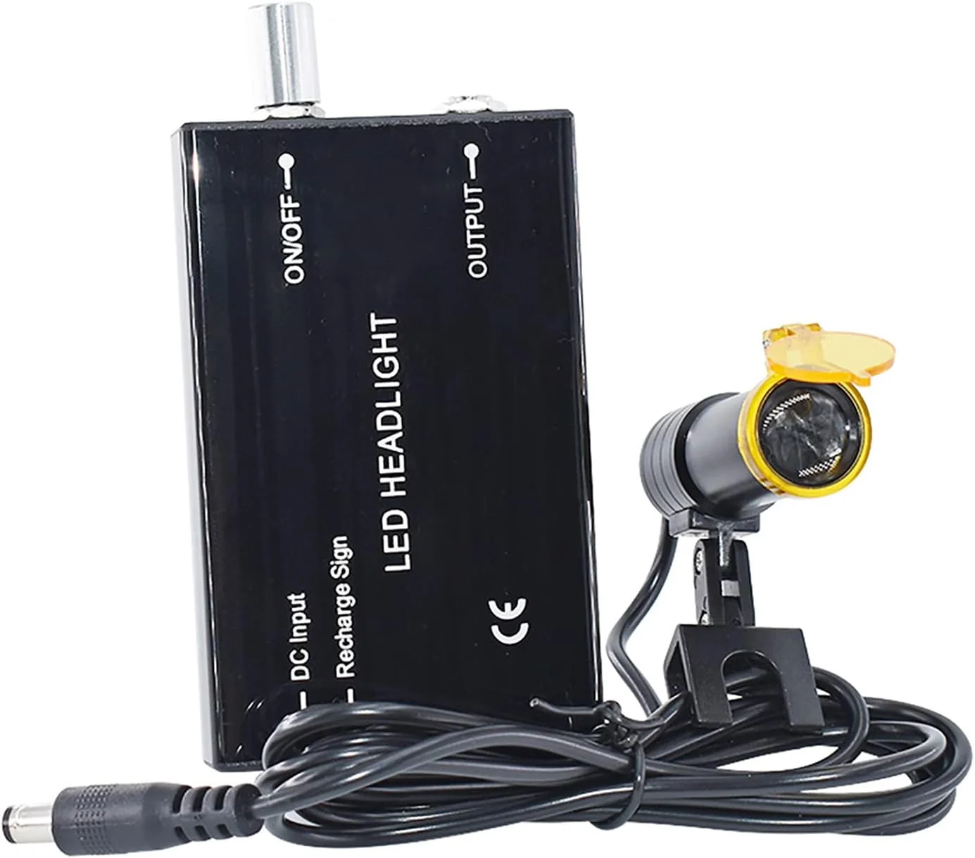 چراغ برای لوپ های دندانپزشکی، چراغ های سر LED دندانپزشکی، چراغ قوه دندانپزشکی سیاه قابل حمل 5 وات با فیلتر، چراغ سر جهانی برای لوپ های دوچشمی پزشکی نوع گیره درج
