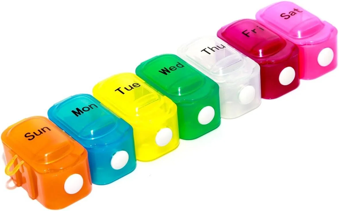 جعبه قرص 7 روزه ایمن + مطمئن و بازشو