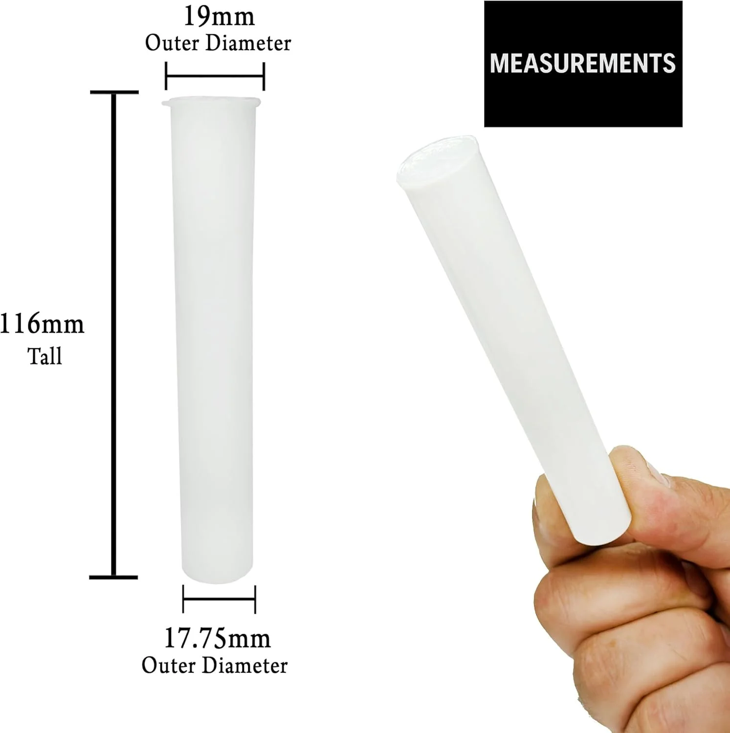 نگهدارنده های درب فشاری 116 میلی متری - بسته 100 عددی - ظروف ضد هوا و ضد بو - بطری های پلاستیکی با کیفیت برای نگهداری قرص، گیاهان، گل ها، مکمل ها و موارد دیگر (سفید، 116 میلی متر) نگهدارنده های درب فشاری 116 میلی متری - بسته 100 عددی - ظروف ضد هوا و ضد بو - بطری های پلاستیکی با کیفیت برای نگهداری قرص، گیاهان، گل ها، مکمل ها و موارد دیگر (سفید، 116 میلی متر)