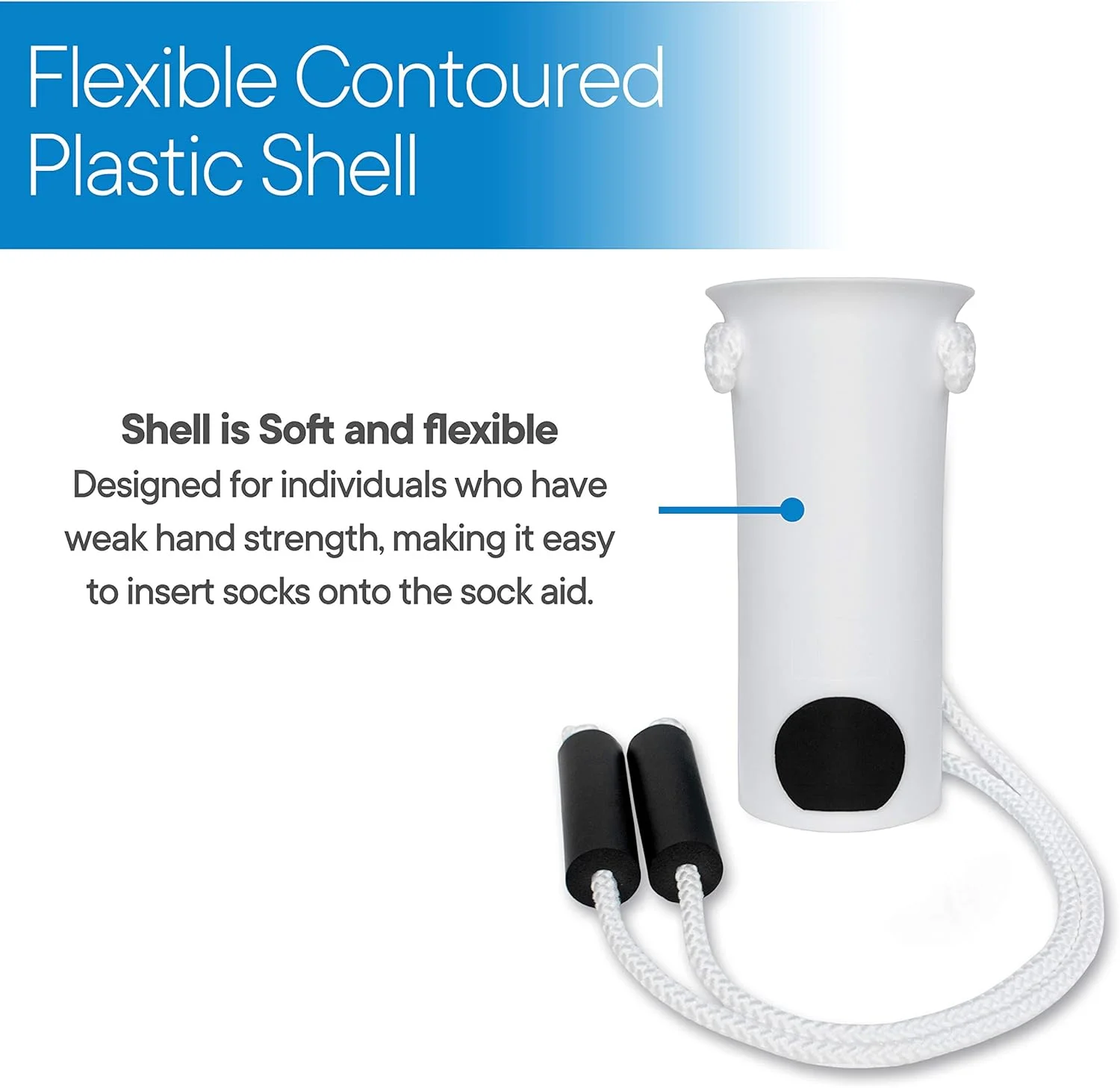 کمک کننده جوراب لوکس RMS - ابزار پوشیدن جوراب با دسته های فومی