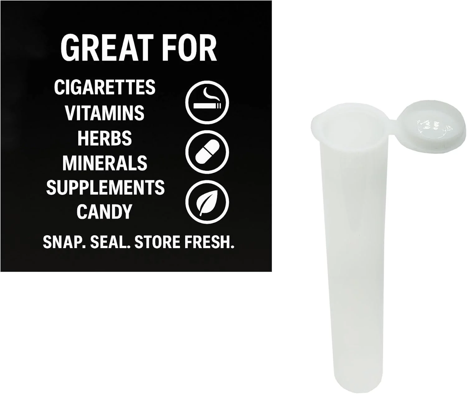 نگهدارنده های درب فشاری 116 میلی متری - بسته 100 عددی - ظروف ضد هوا و ضد بو - بطری های پلاستیکی با کیفیت برای نگهداری قرص، گیاهان، گل ها، مکمل ها و موارد دیگر (سفید، 116 میلی متر) نگهدارنده های درب فشاری 116 میلی متری - بسته 100 عددی - ظروف ضد هوا و ضد بو - بطری های پلاستیکی با کیفیت برای نگهداری قرص، گیاهان، گل ها، مکمل ها و موارد دیگر (سفید، 116 میلی متر)