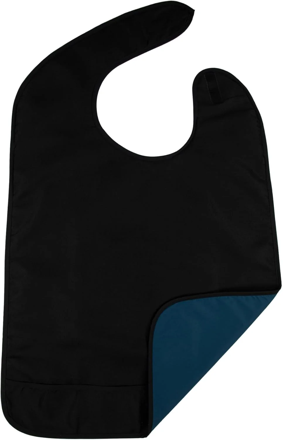 پیشبند بزرگسال ضد آب، محافظ لباس، جلوگیری از لکه. قابل شستشو در ماشین لباسشویی. فوق العاده پهن، مشکی، 1 عدد