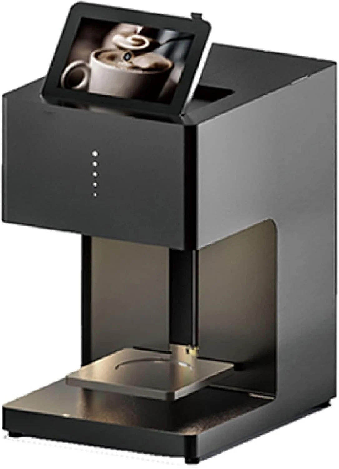 دستگاه چاپگر قهوه ADORZ، چاپگر هنری لاته سه بعدی دیجیتال با قابلیت آپلود عکس از طریق WiFi برای کیک، دسر، نوشیدنی، بیسکویت، نان، دستگاه تزئین DIY