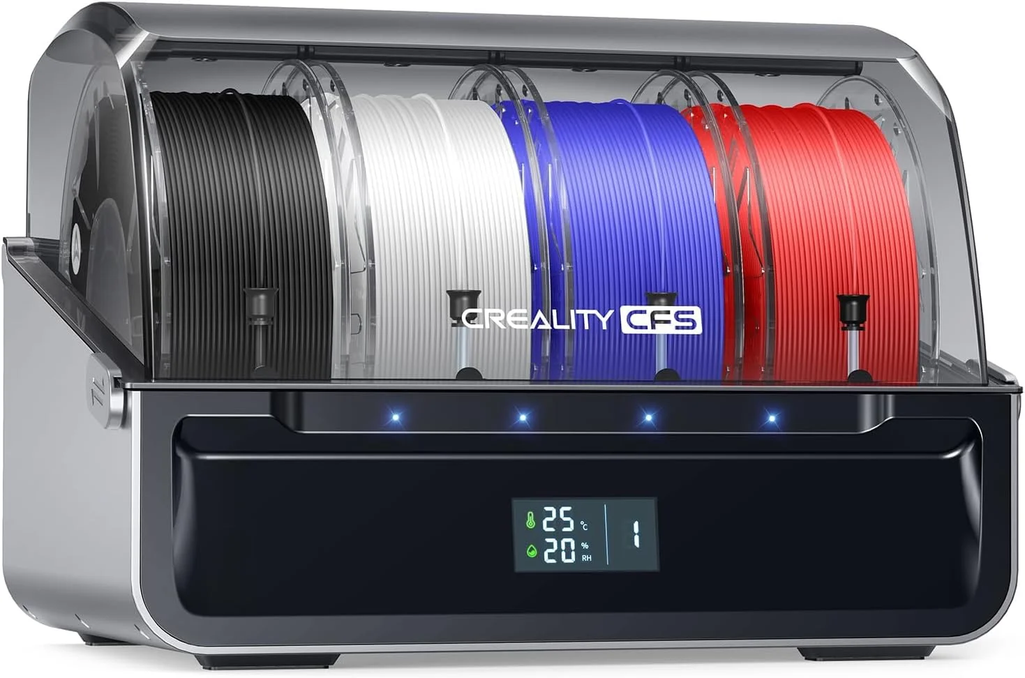 سیستم فیلامنت Creality CFS، پرینتر سه بعدی، سیستم فیلامنت خودرویی چند رنگ، ذخیره سازی فیلامنت، سوئیچ ها و رله ها، حسگرهای تشخیص نشت، برای چاپ 16 رنگ، سازگار با سری K2 Plus Hi K1