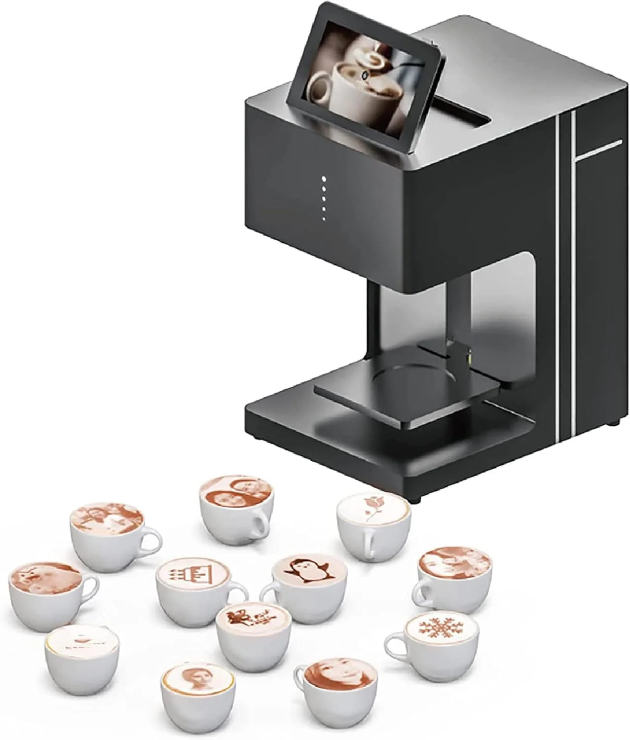 دستگاه چاپگر قهوه ADORZ، چاپگر هنری لاته سه بعدی دیجیتال با قابلیت آپلود عکس از طریق WiFi برای کیک، دسر، نوشیدنی، بیسکویت، نان، دستگاه تزئین DIY دستگاه چاپگر قهوه ADORZ، چاپگر هنری لاته سه بعدی دیجیتال با قابلیت آپلود عکس از طریق WiFi برای کیک، دسر، نوشیدنی، بیسکویت، نان، دستگاه تزئین DIY