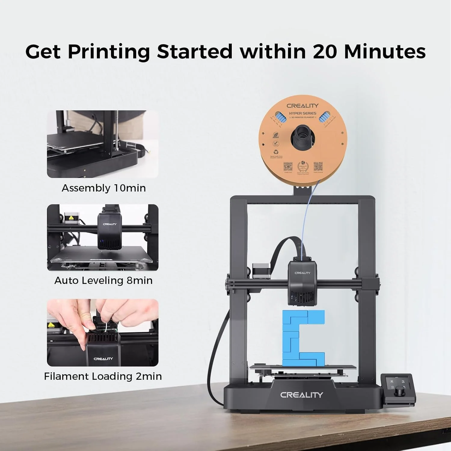 پرینتر سه بعدی Creality، سرعت چاپ 250 میلیمتر بر ثانیه، پرینترهای سه بعدی DIY با تراز خودکار CR Touch، اکسترودر مستقیم Sprite، بارگذاری خودکار فیلامنت محور دوگانه Z و محور Y، اندازه چاپ 22×22×25 سانتیمتر، Ender 3 V3 SE پرینتر سه بعدی Creality، سرعت چاپ 250 میلیمتر بر ثانیه، پرینترهای سه بعدی DIY با تراز خودکار CR Touch، اکسترودر مستقیم Sprite، بارگذاری خودکار فیلامنت محور دوگانه Z و محور Y، اندازه چاپ 22×22×25 سانتیمتر، Ender 3 V3 SE