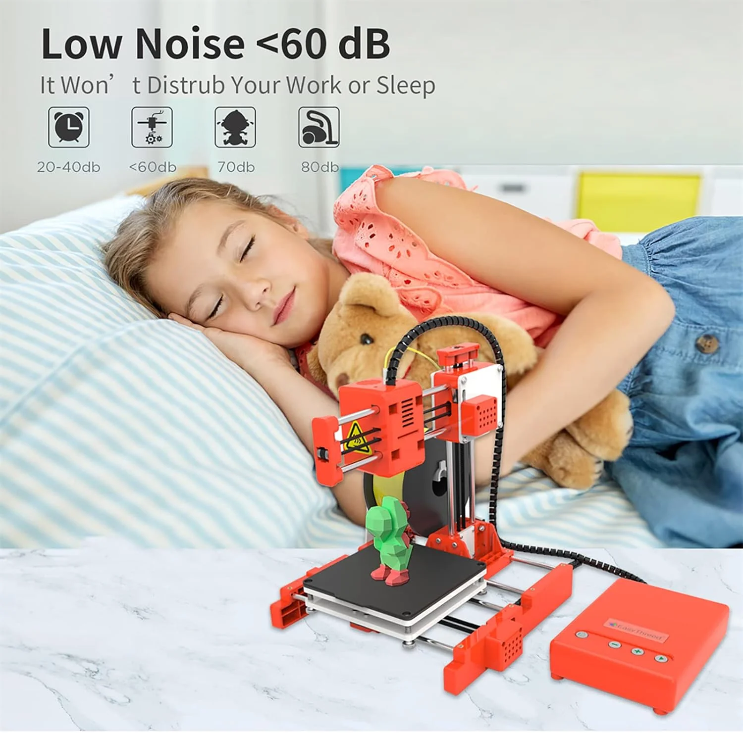 مجموعه کیت پرینتر سه بعدی رومیزی کوچک، اندازه چاپ 100x100x100 میلی متر، فیلامنت PLA 1.75 میلی متری، پرینتر سه بعدی با پلتفرم جداشدنی برای مبتدیان و کودکان، سرعت چاپ فیلامنت PLA 40 میلی متر بر ثانیه مجموعه کیت پرینتر سه بعدی رومیزی کوچک، اندازه چاپ 100x100x100 میلی متر، فیلامنت PLA 1.75 میلی متری، پرینتر سه بعدی با پلتفرم جداشدنی برای مبتدیان و کودکان، سرعت چاپ فیلامنت PLA 40 میلی متر بر ثانیه