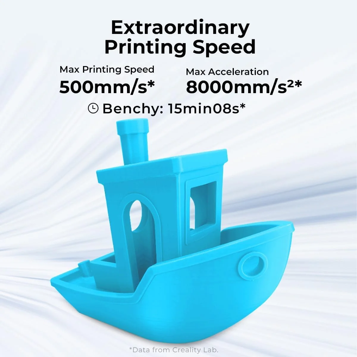 پرینتر سه بعدی Creality، سرعت چاپ 500mm/s، اکسترودر مستقیم Sprite ارتقا یافته، پرینتر سه بعدی هوشمند، تراز خودکار CR Touch، اندازه چاپ 22×22×24cm، Ender 3 V3 KE