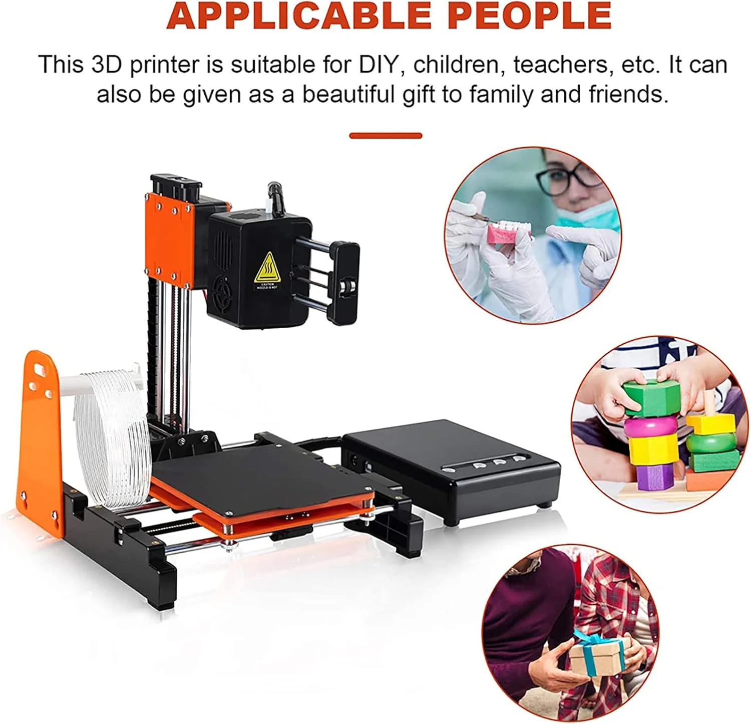 مجموعه کیت پرینتر سه بعدی رومیزی کوچک، اندازه چاپ 100x100x100 میلی متر، فیلامنت PLA 1.75 میلی متری، پرینتر سه بعدی با پلتفرم جداشدنی برای مبتدیان و کودکان، سرعت چاپ فیلامنت PLA 40 میلی متر بر ثانیه مجموعه کیت پرینتر سه بعدی رومیزی کوچک، اندازه چاپ 100x100x100 میلی متر، فیلامنت PLA 1.75 میلی متری، پرینتر سه بعدی با پلتفرم جداشدنی برای مبتدیان و کودکان، سرعت چاپ فیلامنت PLA 40 میلی متر بر ثانیه