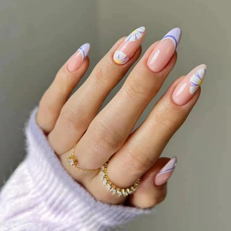 ست ۲۴ عددی ناخن مصنوعی چندبار مصرف سالنی به همراه چسب دو طرفه و چسب ناخن مدل JP1483