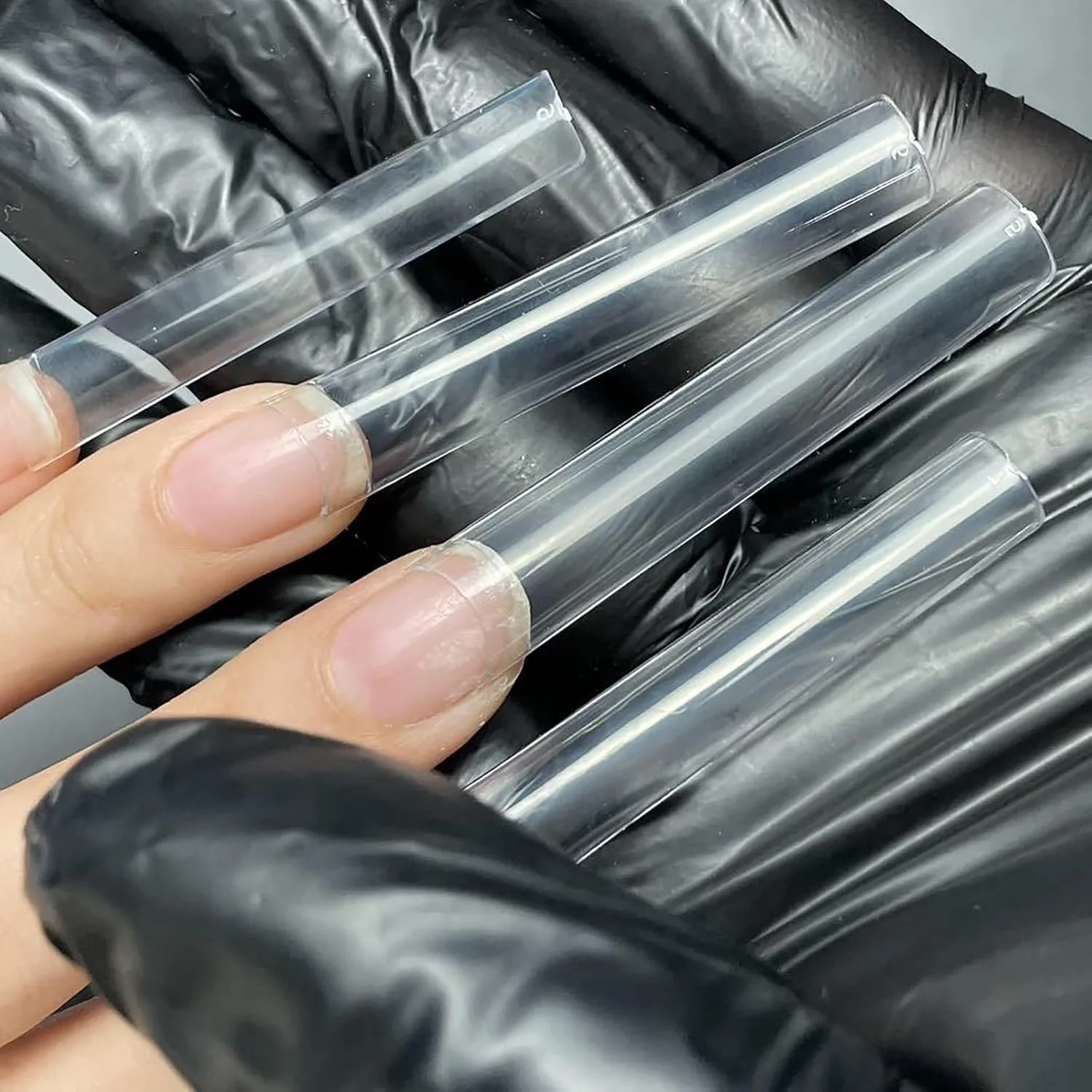 504 عدد تیپ ناخن فوق العاده بلند C Curve XXXL شفاف مربعی پوشش نصفه برای ناخن های اکریلیک 504 عدد تیپ ناخن فوق العاده بلند C Curve XXXL شفاف مربعی پوشش نصفه برای ناخن های اکریلیک