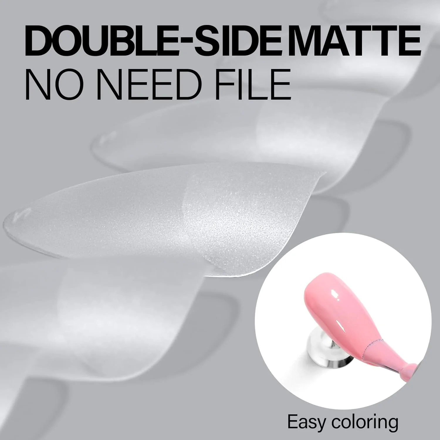 نکات ناخن بادامی پوشش کامل AILLSA، نکات ناخن ژلی مات از پیش پر شده ارتقا یافته، ناخن مصنوعی ژلی، فشار نرم روی نوک ناخن، ناخن های بادامی شکل متوسط برای اکستنشن ناخن، هدیه تعطیلات DIY (240 عدد در 10 سایز)