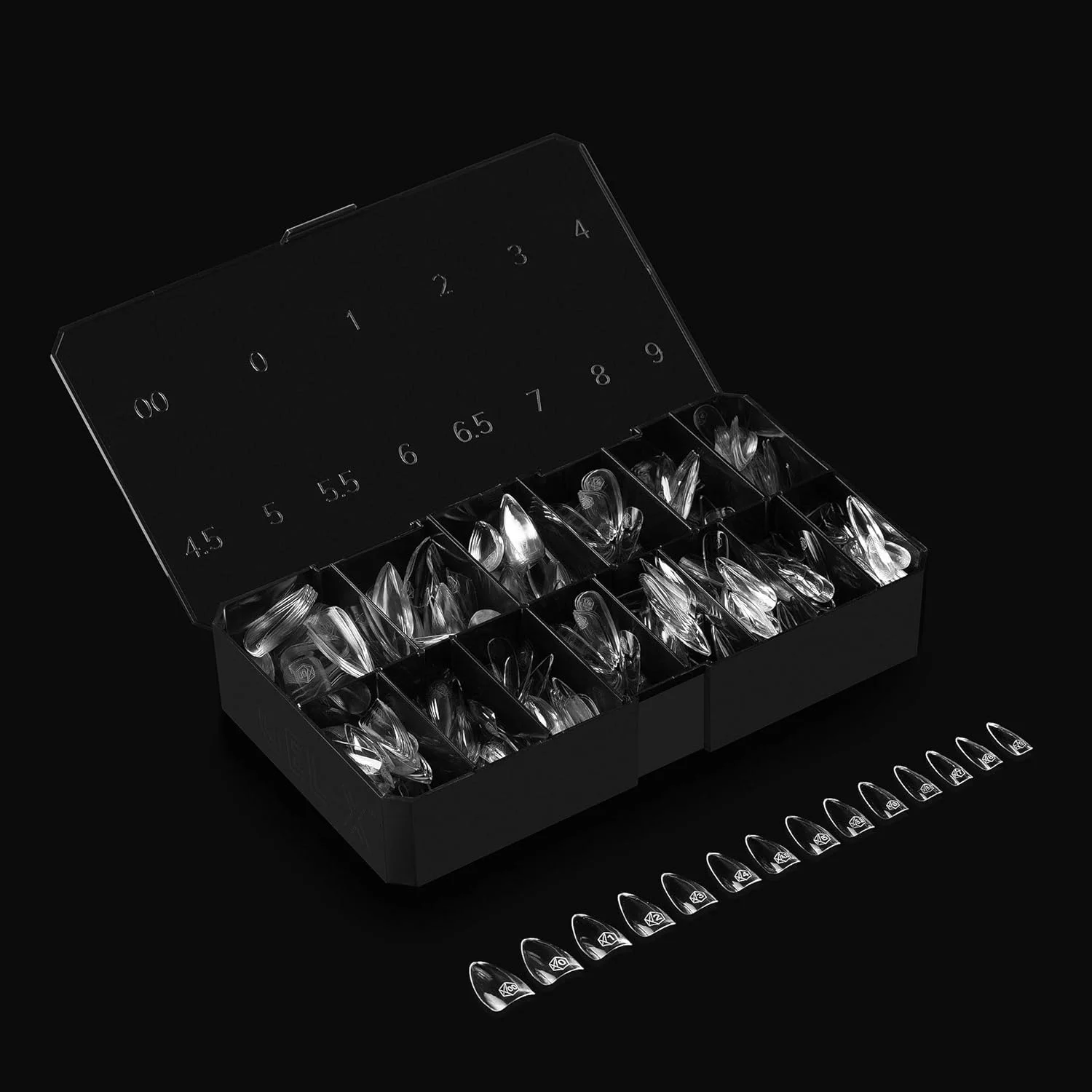 جعبه نوک ناخن ژل ایکس آپرس مدل Natural Stiletto Short | شامل 500 عدد نوک ژل ایکس، 11 سایز 00-9، کیفیت عالی جعبه نوک ناخن ژل ایکس آپرس مدل Natural Stiletto Short | شامل 500 عدد نوک ژل ایکس، 11 سایز 00-9، کیفیت عالی