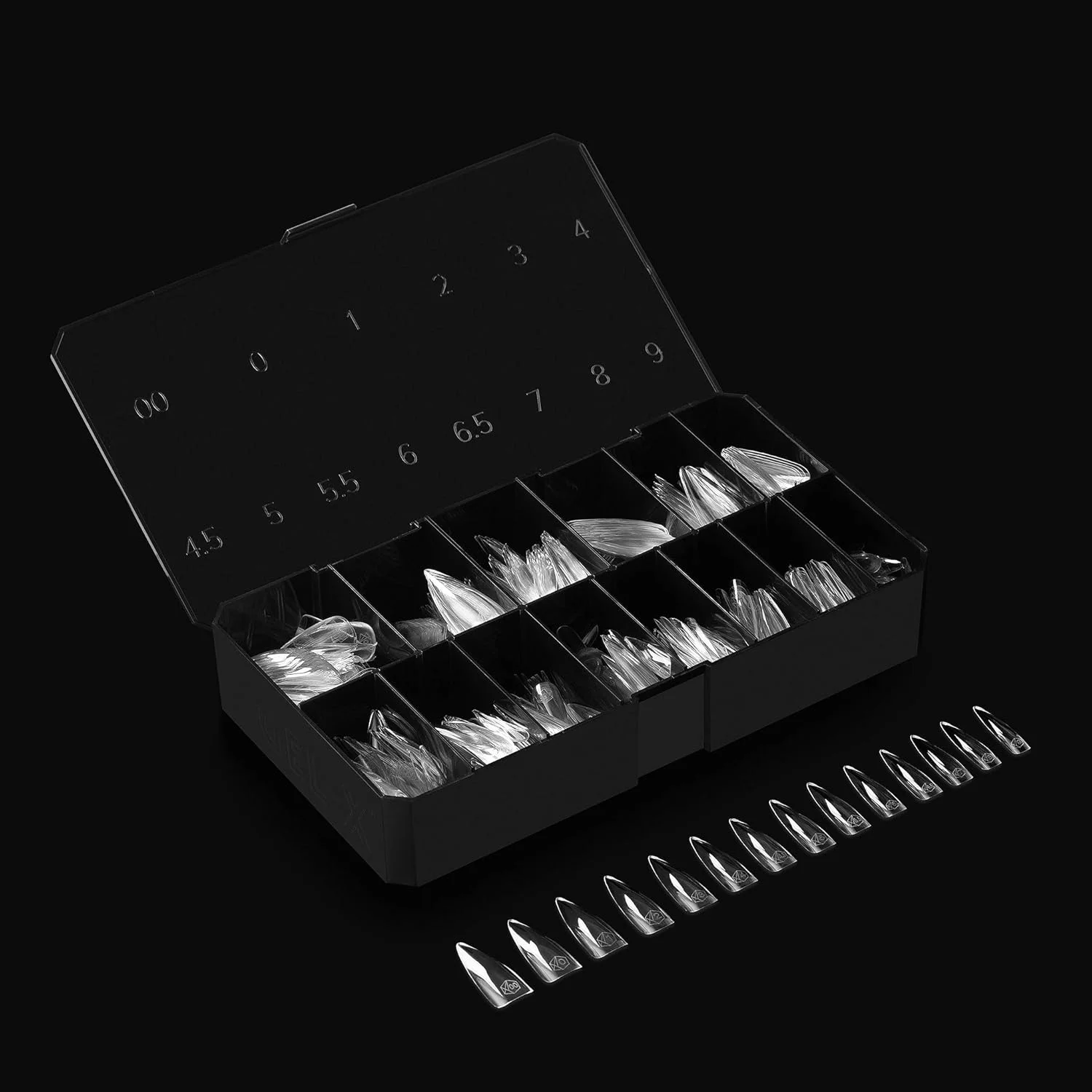 جعبه نوک ناخن بلند استیلتو طبیعی آپرس ژل ایکس | 500 عدد نوک ژل ایکس، 11 سایز 00-9، کیفیت عالی جعبه نوک ناخن بلند استیلتو طبیعی آپرس ژل ایکس | 500 عدد نوک ژل ایکس، 11 سایز 00-9، کیفیت عالی