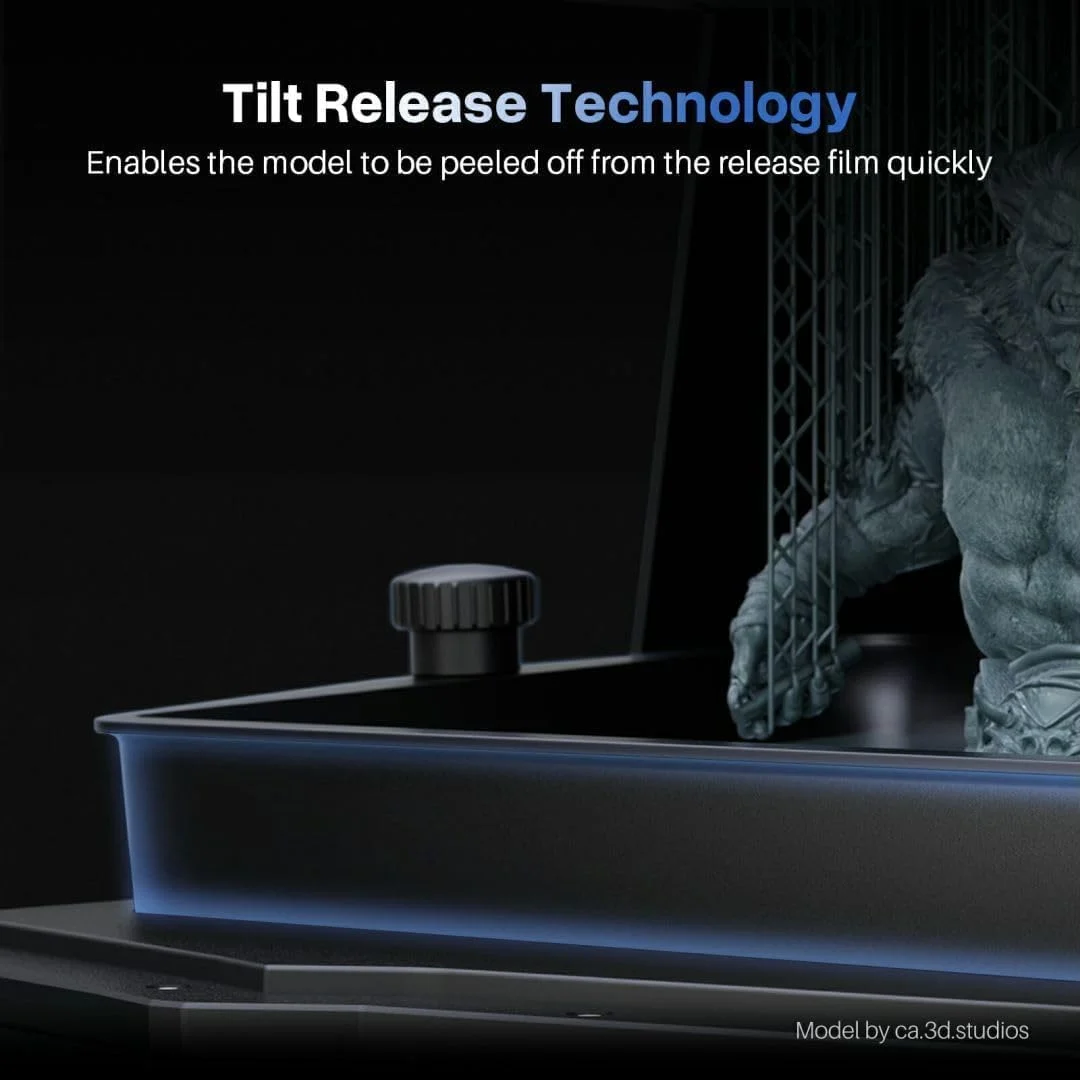 پرینتر سه بعدی رزینی ELEGOO Saturn 4 Ultra، ال سی دی 12K مونو 10 اینچی، سرعت چاپ بالا 150 میلی متر در ساعت، تراز خودکار هوشمند، تشخیص هوشمند، انتقال WiFi، اندازه چاپ بزرگ 8.62x4.84x8.66 اینچ