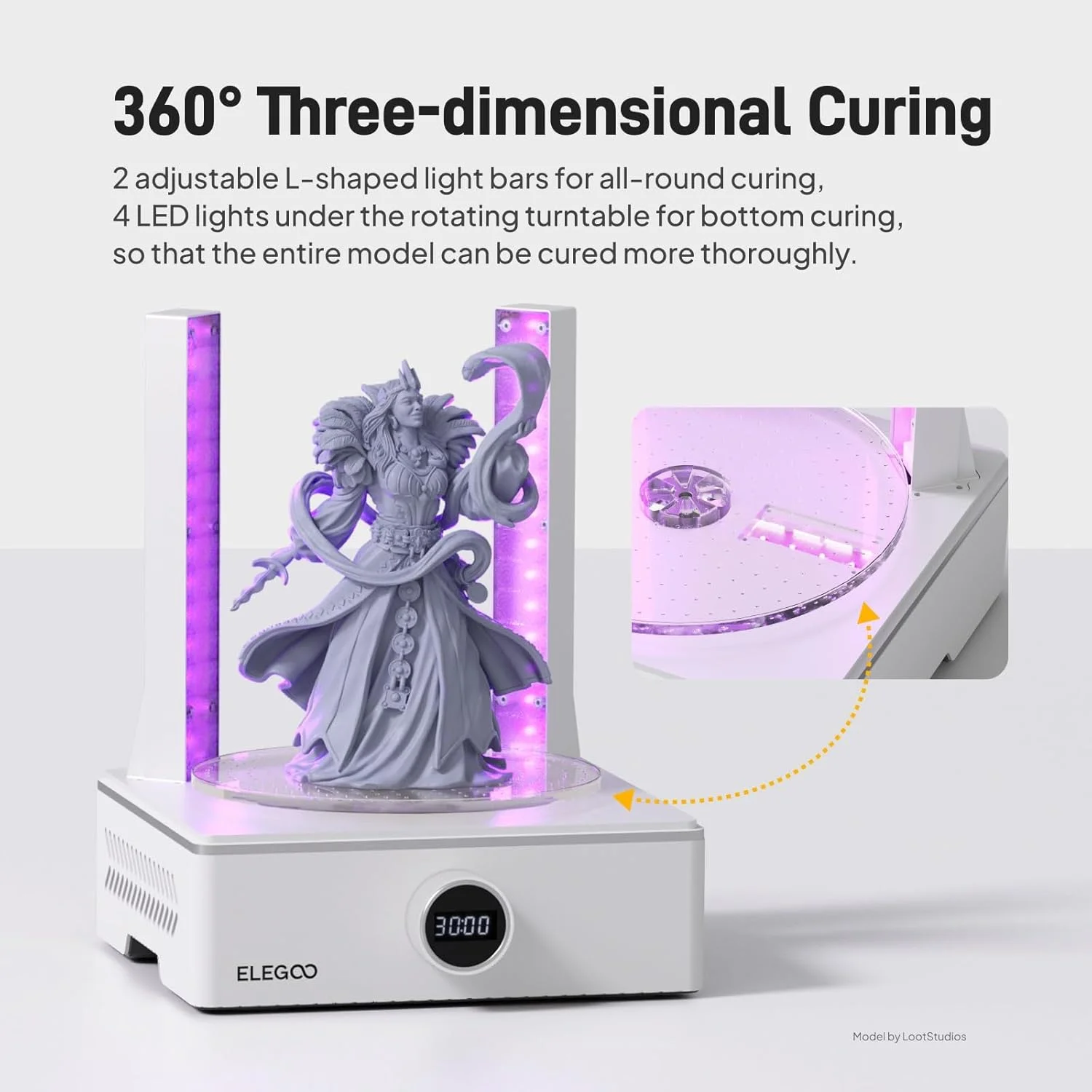 دستگاه شستشو و خشک کن بزرگ ELEGOO، بسته Mercury XS به همراه لامپ UV دستی برای شستشو و خشک کردن مدل های چاپ سه بعدی رزینی، سازگار با پرینتر سه بعدی LCD DLP SLA، اندازه شستشوی جعبه: 201 x 124 x 255 میلی متر دستگاه شستشو و خشک کن بزرگ ELEGOO، بسته Mercury XS به همراه لامپ UV دستی برای شستشو و خشک کردن مدل های چاپ سه بعدی رزینی، سازگار با پرینتر سه بعدی LCD DLP SLA، اندازه شستشوی جعبه: 201 x 124 x 255 میلی متر