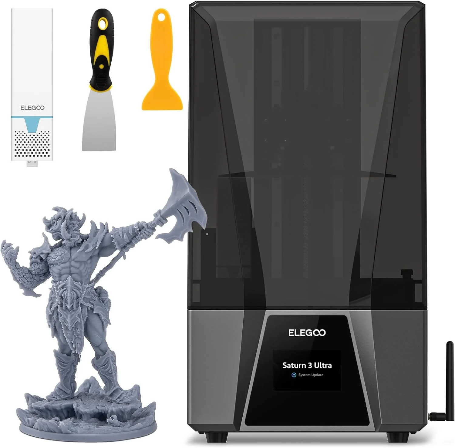 پرینتر سه بعدی رزینی ELEGOO Saturn 3 Ultra 12K MSLA با LCD مونوکروم 10 اینچی، منبع نور انکساری COB، فیلم رهاسازی ACF، انتقال WiFi، اندازه چاپ 218.88mm*122.88mm*260mm پرینتر سه بعدی رزینی ELEGOO Saturn 3 Ultra 12K MSLA با LCD مونوکروم 10 اینچی، منبع نور انکساری COB، فیلم رهاسازی ACF، انتقال WiFi، اندازه چاپ 218.88mm*122.88mm*260mm