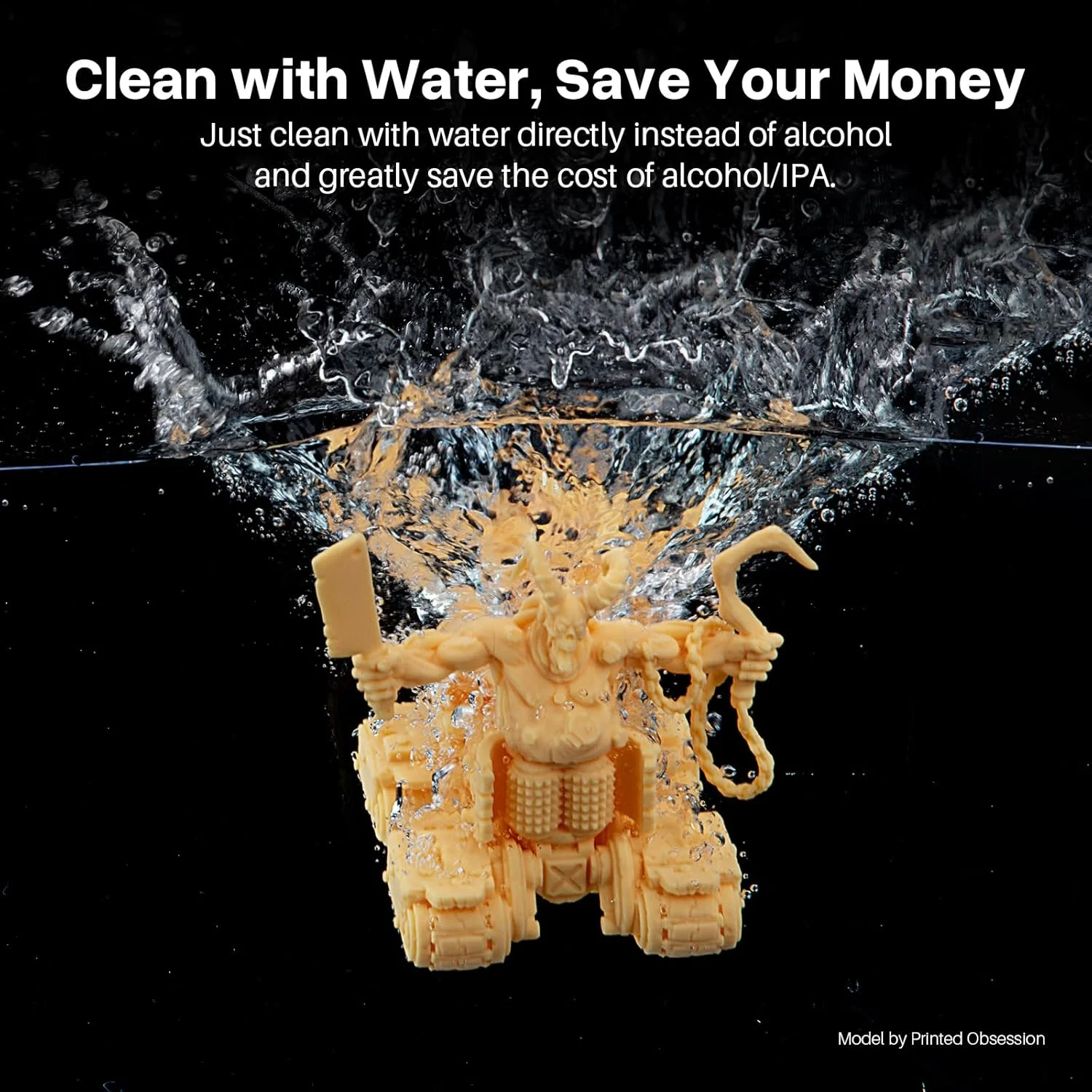 رزین پرینتر سه بعدی ELEGOO قابل شستشو با آب 2.0 1000 گرمی، رزین فوتوپلیمری پخت سریع برای پرینت سه بعدی MSLA DLP LCD مریخ، زحل، مشتری، مایع پرینت سه بعدی پخت UV 385-405 نانومتری، خاکستری سرامیکی رزین پرینتر سه بعدی ELEGOO قابل شستشو با آب 2.0 1000 گرمی، رزین فوتوپلیمری پخت سریع برای پرینت سه بعدی MSLA DLP LCD مریخ، زحل، مشتری، مایع پرینت سه بعدی پخت UV 385-405 نانومتری، خاکستری سرامیکی