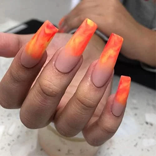 BTArtbox نوک ناخن های اکریلیک شفاف - نوک ناخن فرانسوی 500 عددی ناخن مصنوعی پوشش نیمه با جعبه برای سالن های ناخن و هنر ناخن DIY، 10 سایز نوک ناخن شفاف 500 عددی با جعبه