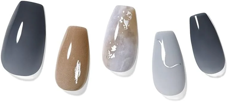 ناخن مصنوعی گلدار سفید مدل Cloud Bloom از Dashing Diva، بسته 30 عددی ناخن مصنوعی گلدار سفید مدل Cloud Bloom از Dashing Diva، بسته 30 عددی