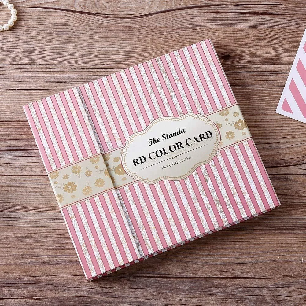 نمایشگر رنگ لاک ناخن، کتابی با 120 خانه، جلد آهنربایی، استند، کارت نمایش نوک ناخن، سبک و قابل حمل، طرح راه راه برای سالن ناخن و استفاده شخصی (کارت رنگ راه راه)