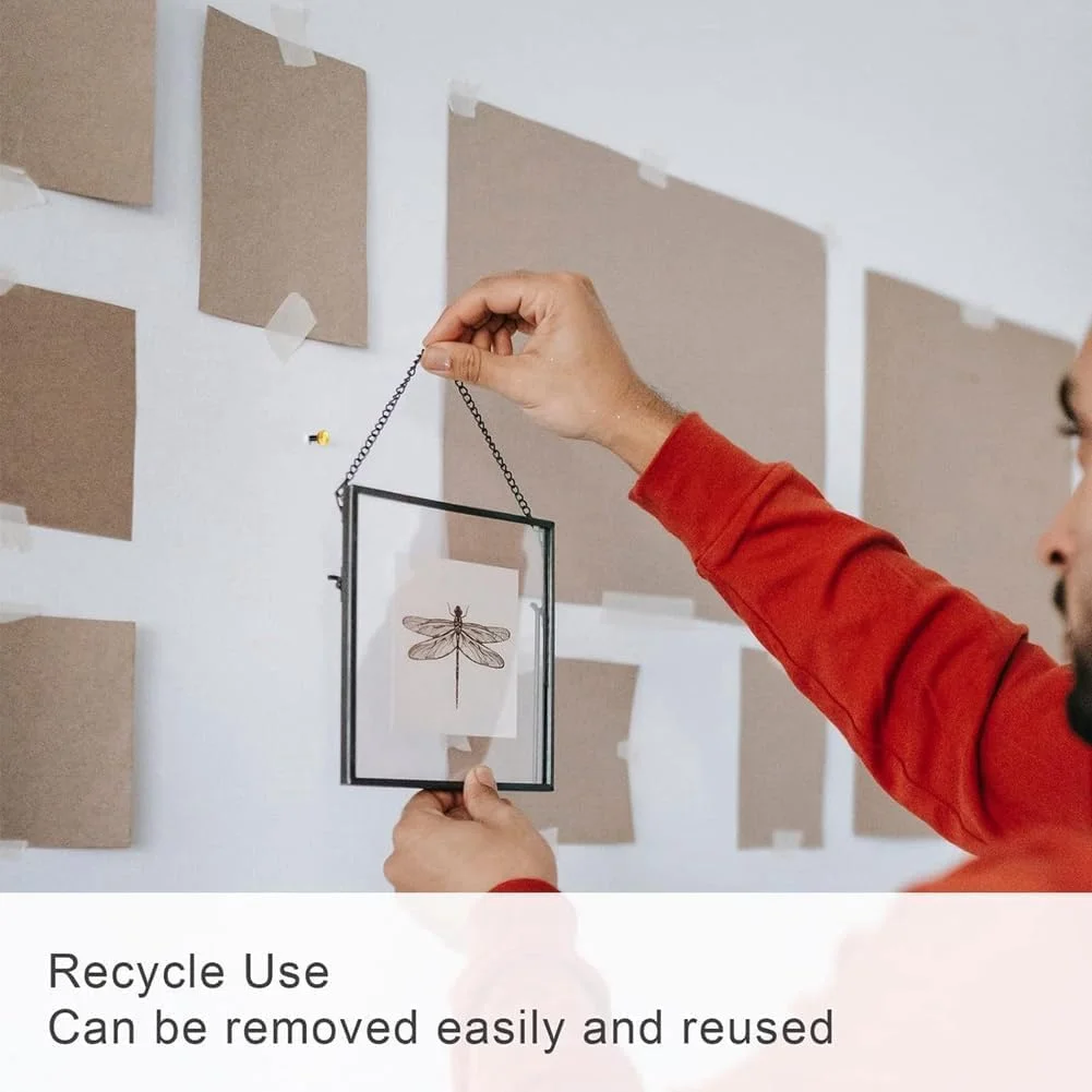 میخ سر مسی مشکی، بسته 200 عددی به همراه جعبه برای قاب عکس، تزئین دیوار، نقاشی، هنر، صنایع دستی و استفاده آسان در منزل