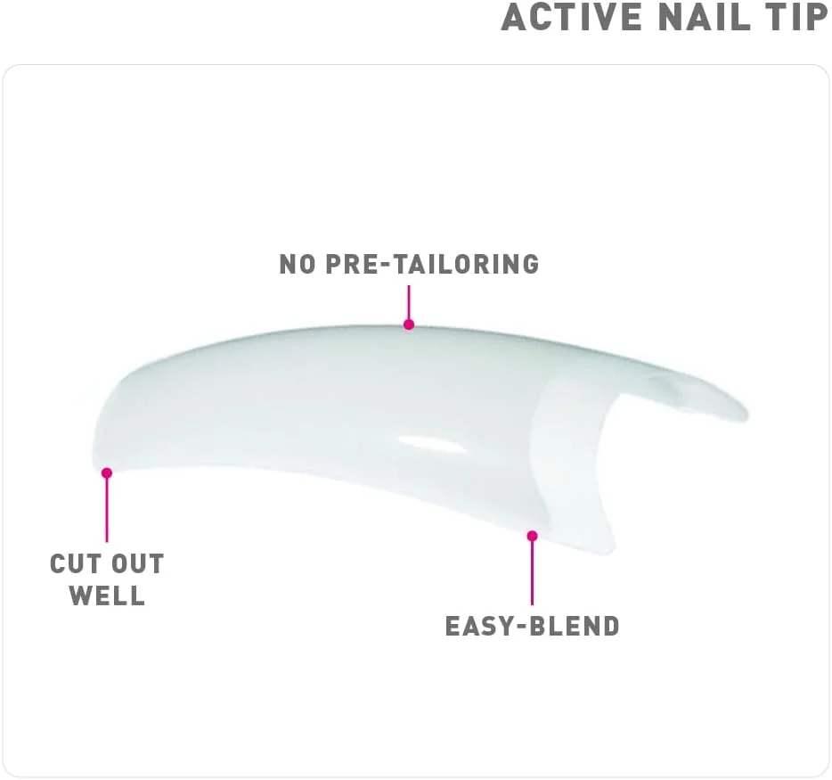 تیپ ناخن اکتیو The Edge، سایز ۱۰ - بسته ۵۰ عددی