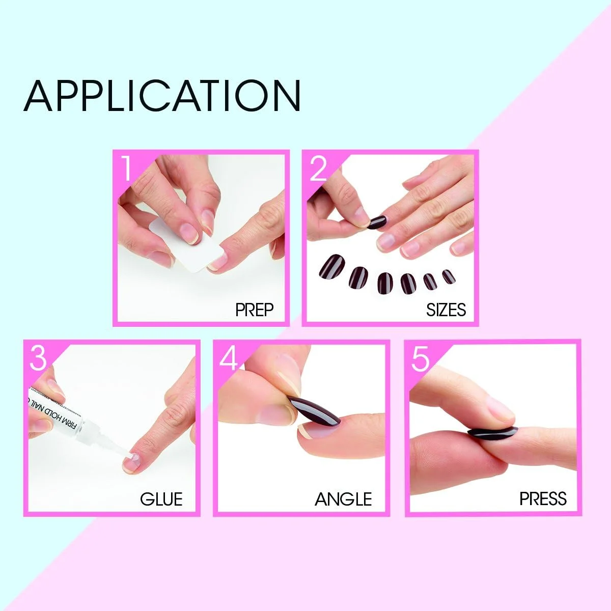 مجموعه ناخن های رنگ بدن شیک، رنگ چینی