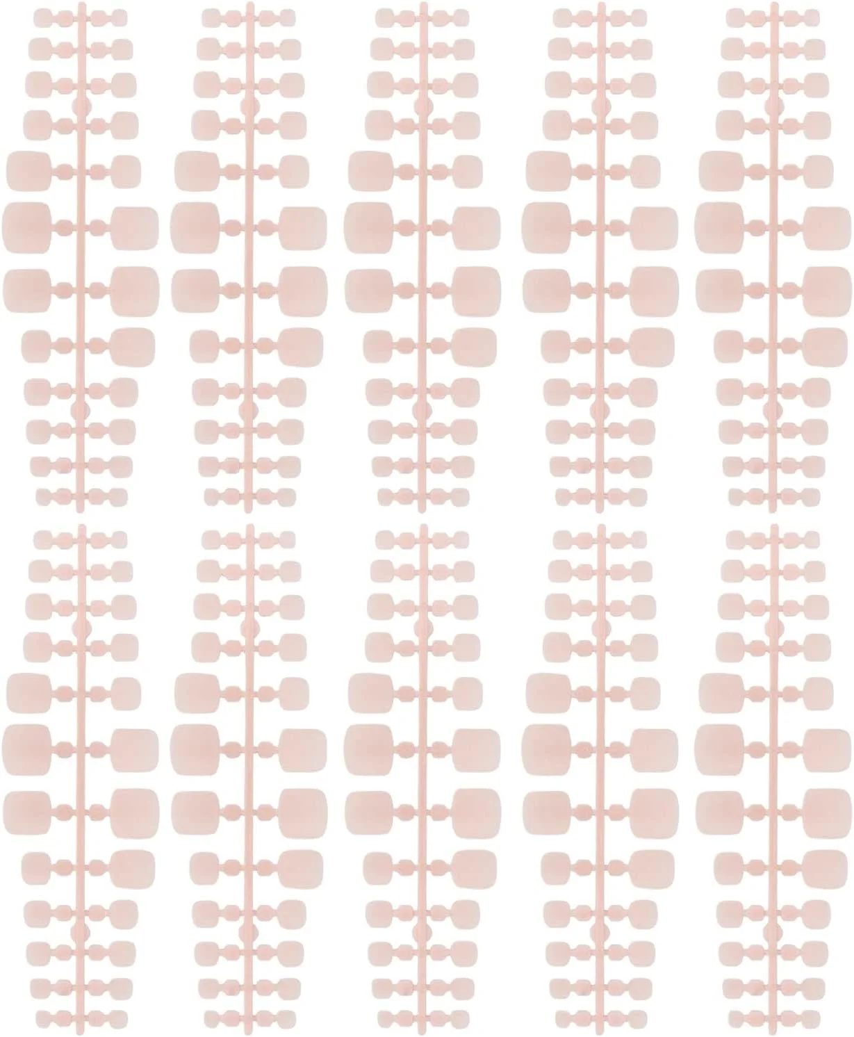 ناخن مصنوعی پا، 240 عدد نوک ناخن کامل DIY قابل حمل برای خانه (مات) با فیت محکم