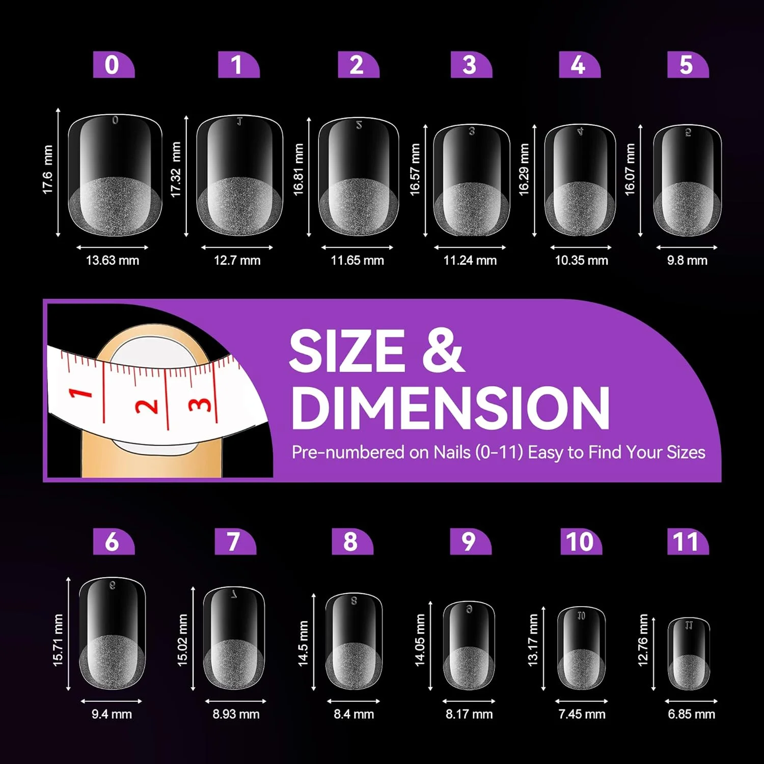 تیپ ناخن مربعی کوتاه Gelike ec - تیپ های ژلی نرم XS، پوشش کامل مربعی شکل، از قبل طراحی شده برای اکستنشن، رزین PMMA، ناخن های مصنوعی شفاف و قوی، 120 عدد در 12 سایز، مربعی خیلی کوتاه تیپ ناخن مربعی کوتاه Gelike ec - تیپ های ژلی نرم XS، پوشش کامل مربعی شکل، از قبل طراحی شده برای اکستنشن، رزین PMMA، ناخن های مصنوعی شفاف و قوی، 120 عدد در 12 سایز، مربعی خیلی کوتاه