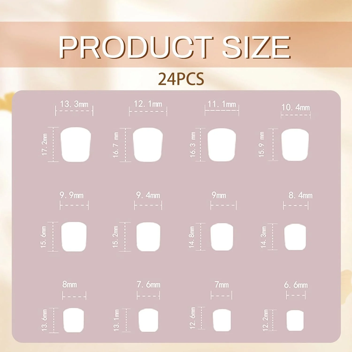 ناخن مصنوعی GlamRays، بادامی کوتاه، نوک فرانسوی، با طرح گل سه بعدی، زرد و صورتی، چسبی، براق، اکریلیک، بسته 24 عددی