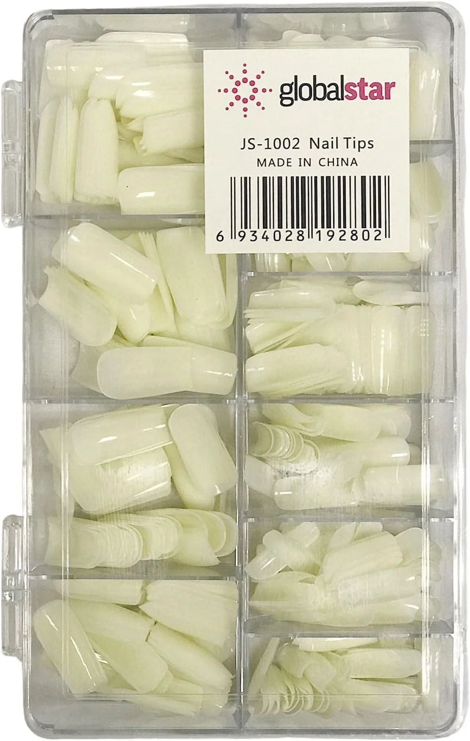 تیپ ناخن گرد گلوبال استار 500 عددی مدل JS-1002