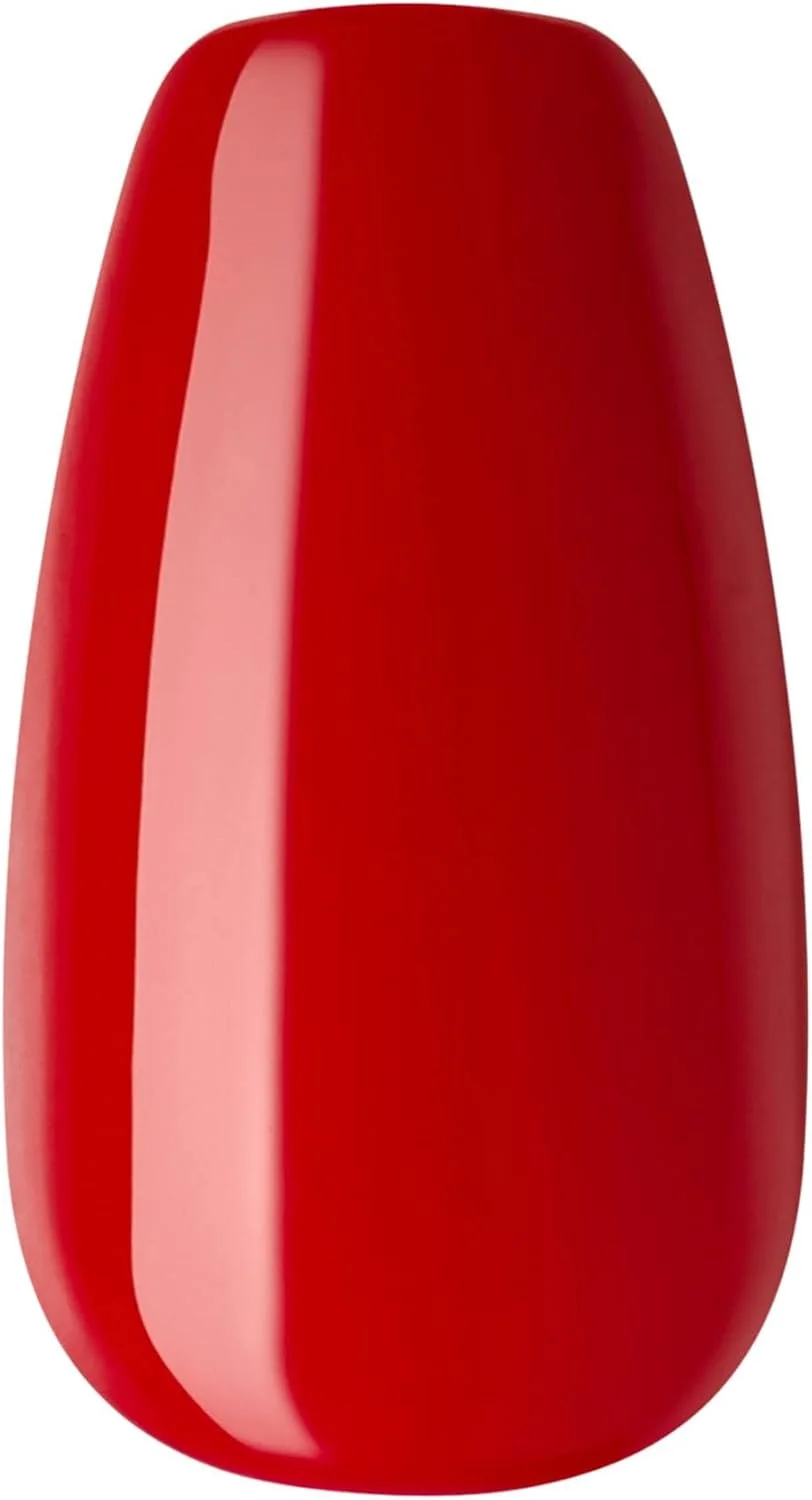 ناخن مصنوعی چسبی imPRESS، مدل Reddy or Not، فرم تابوتی (متوسط) IMC510C – ست ناخن مصنوعی بدون چسب به همراه سوهان کوچک، پد آماده سازی، چوب مانیکور، کیت ناخن اکریلیک ژلی